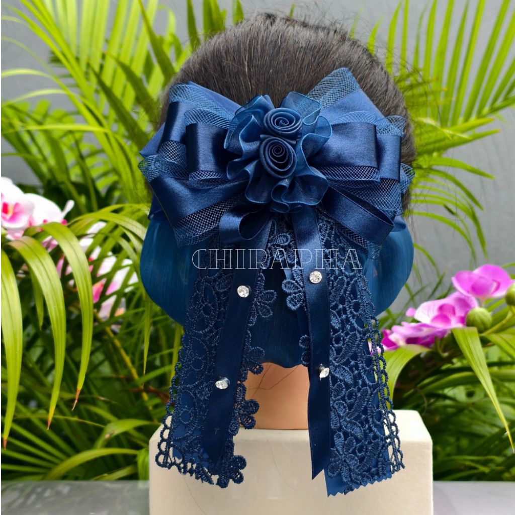 เน็ตติดผมขนาดใหญ่ ผ้าแก้ว เน็ตติดผมข้าราชการ พยาบาล พนักงาน เน็ตคลุมผม - รูปที่ 5