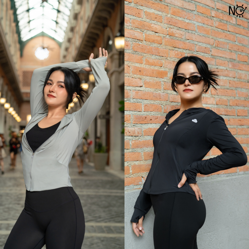 [ล้างสต็อกมีตำหนิ Slim Y] เสื้อคลุมกันแดด มีหมวกฮู้ดกันแดดในตัว ทรงกระชับ เนื้อผ้าเย็นสบาย - รูปที่ 7