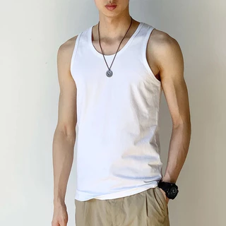 เสื้อกล้ามผู้ชาย_เทรนด์แฟชั่นสำหรับผู้ชายกีฬาและออกกำลังกายเสื้อกล้ามสายเดี่ยว