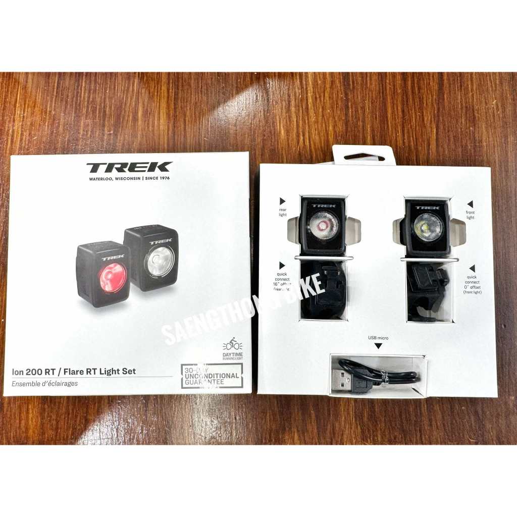 ไฟหน้า-หลัง TREK (Bontrager) รุ่น Ion 200 RT และ ไฟท้าย
