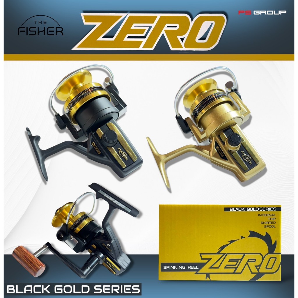 A01 ZERO รอกสปินหน้าดิน BLACK GOLD SERIES BG13 , BG15 , BG20 , BG30