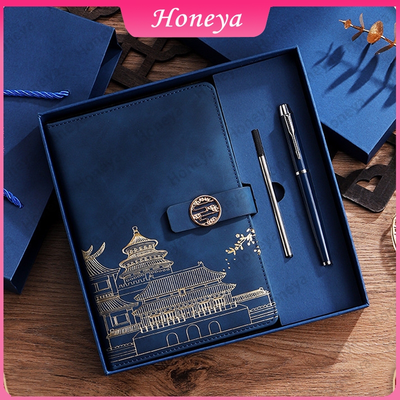 ⚡ขายดี⚡ของขวัญมงคล Chinese set ส่งตรงจากประเทศไทย ชุดของขวัญธุรกิจ ​​ชุดสมุดโน๊ต+ปากกา+ไส้ปากกา​/พร้อมกล่องและถุงหิ้ว