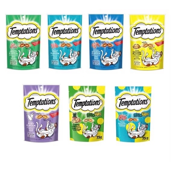 Temtationขนมสอดไส้เทมเทชั่นสำหรับแมวขนาด75กรัม