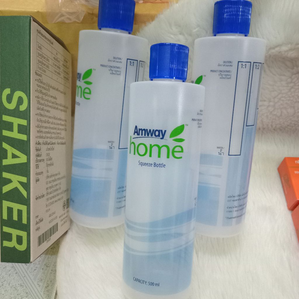 1 ขวด แอมเวย์ ขวดบีบ ฝาปิดสนิท ทน เบาแรง ใช้ใส่น้ำยาล้างจาน แบบแบ่ง Amway squeeze refill bottle dish washing 500ml