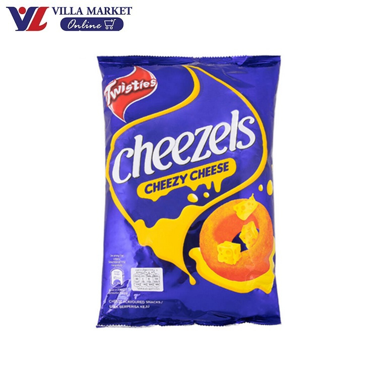 (1แถม1 ถึง 21กรกฎาคม) ชีเซลส์ ขนมข้าวโพดอบกรอบ รสชีส 140กรัม Cheezels Cheezy Cheese Snacks