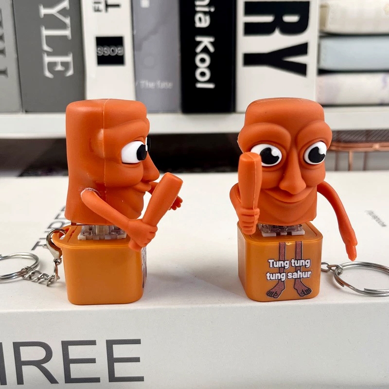พร้อมส่ง 🚚🎶 พวงกุญแจ Tunhg Tung Tung Sahur มีเสียง 🎶🔑