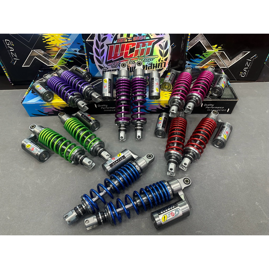 โช๊คGAZI Pcx160/150 Hyper RX ปี 2018-2025 / Xmax/nmaxเก่า2015-2019 สูง320mm