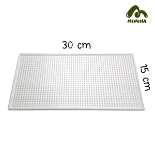 Bar Mat แผ่นยางกันลื่น 15x30 cm สีขาว/ดำ