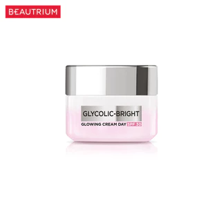 L'ORÉAL PARIS Glycolic-Bright Glowing Cream Day SPF30 ผลิตภัณฑ์บำรุงผิวหน้า 15ml