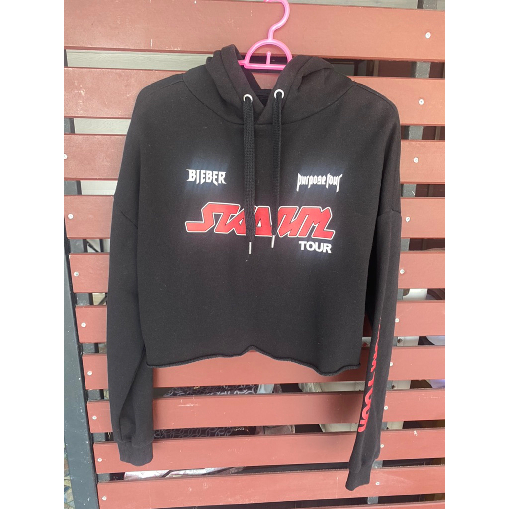 used H&M JB hoodie crop Xs S