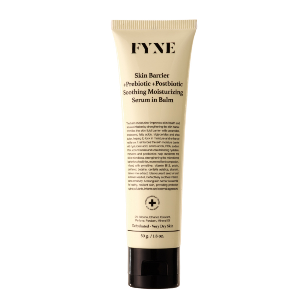 FYNE Skin Barrier + Prebiotic + Postbiotic Soothing Moisturizing Serum in Balm 50g. ไฟน์ มอยเจอไรซิง