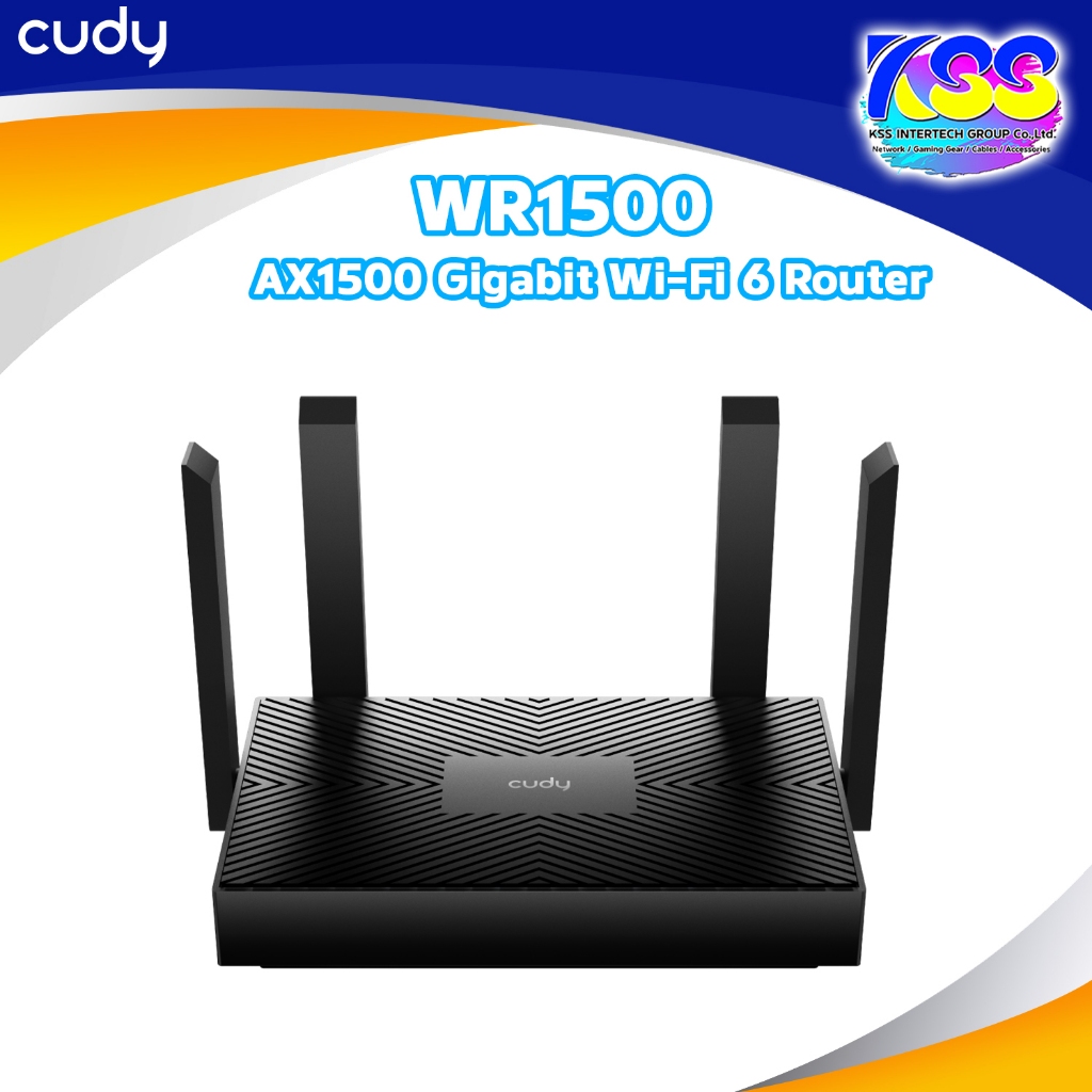 Cudy WR1500 AX1500 Gigabit Wifi6 Router เร้าเตอร์