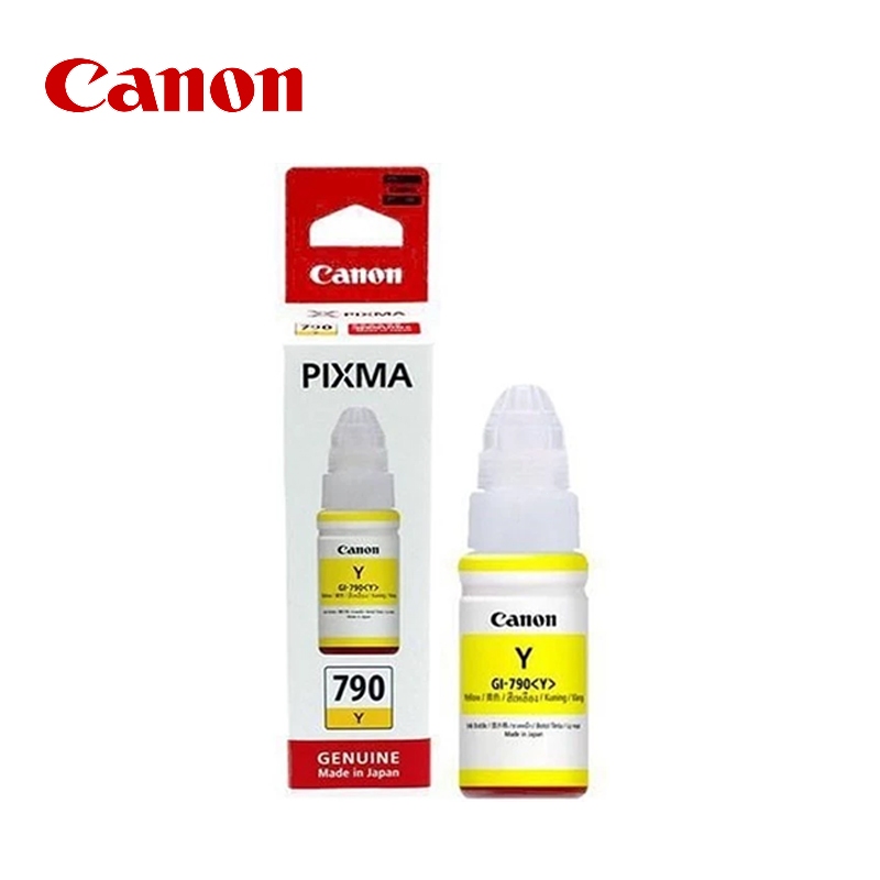 Canon GI-790 (พร้อมกล่อง）Bk C M Y Original สีดำ ฟ้า ชมพู เหลือง หมึกเติมแท้ FOR G1000,G2000, G3000,G4000,G1010,G2010 - รูปที่ 4