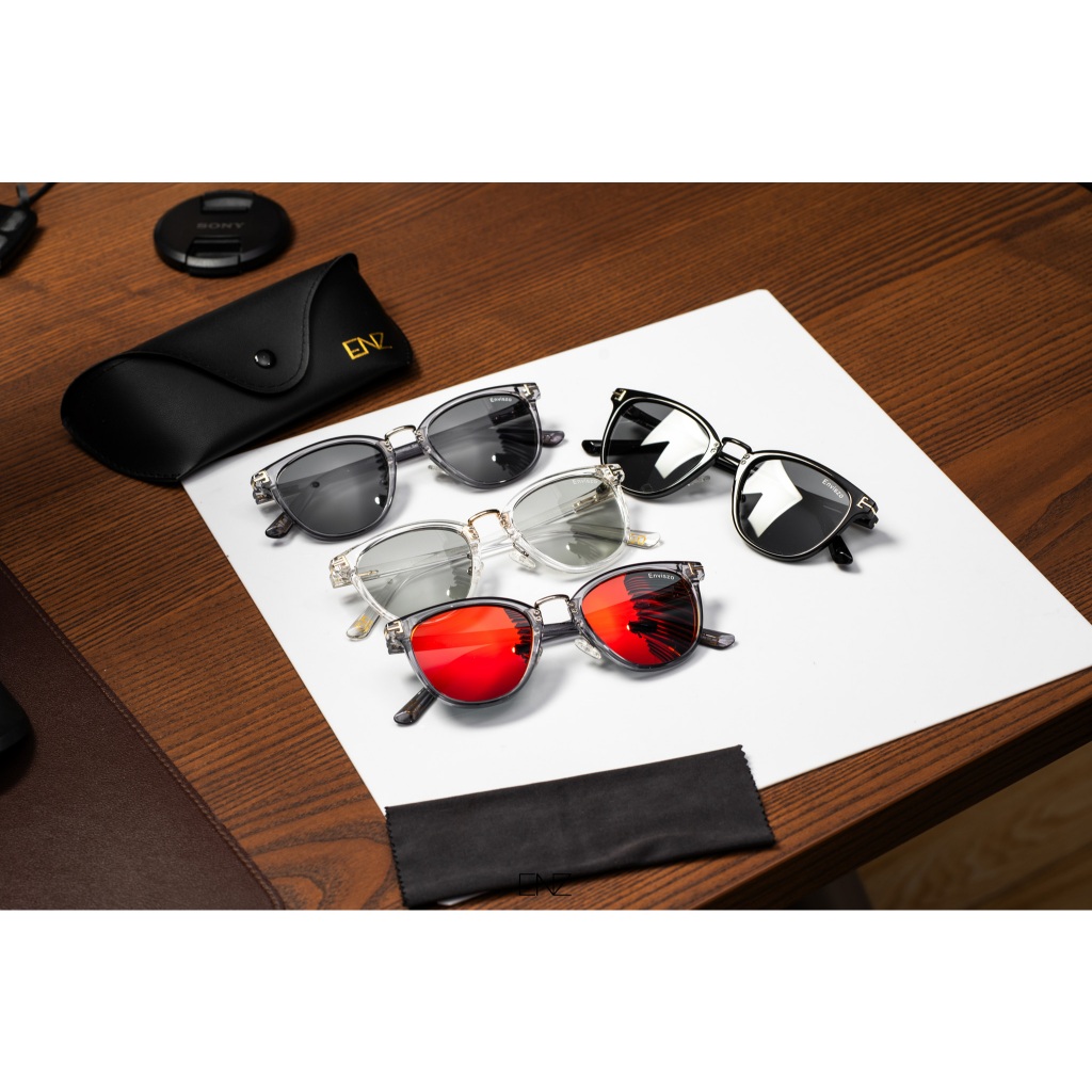 ENVISZO ES6007 Transformation Series TR90 Polarized แว่นกันแดด UV100% พร้อมกล่องและผ้า