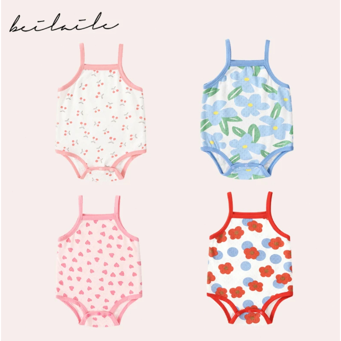 100% ใหม่ Baby Girl Suspsend Jumpsuit รูปที่ 2