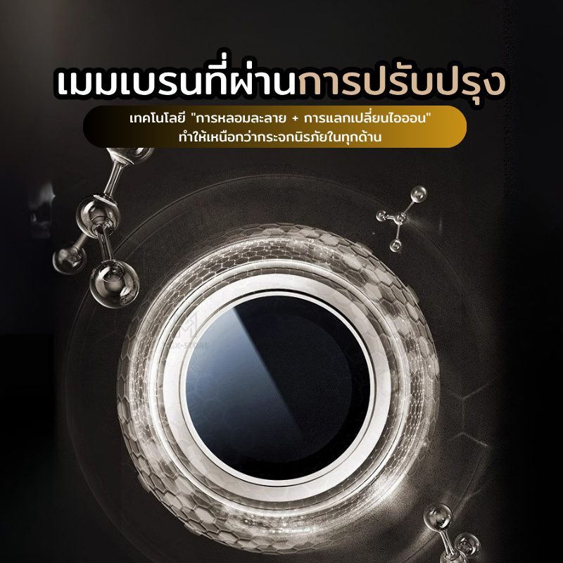 ฝาครอบเลนส์กล้องโทรศัพท์อลูมิเนียมAR ฟิล์มเลนส์กล้องหลากสี ปิดคลุมทุกเลนส์ กันรอยขีดข่วน สำหรับ iP 11-16PROMAX รูปที่ 2