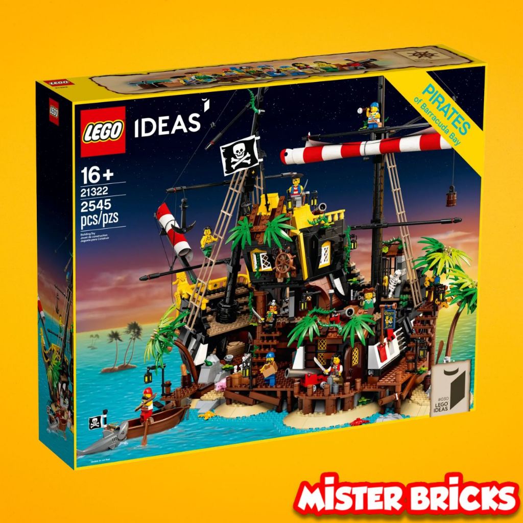 LEGO® Ideas 21322 Pirates of Barracuda Bay ชุดประกอบเกาะโจรสลัดบาราคูด้า สำหรับผู้ใหญ่