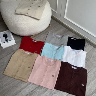 BLOSSOM KNIT เสื้อคาดิแกนผ่าหน้าแขนสั้น 🍒พร้อมส่ง