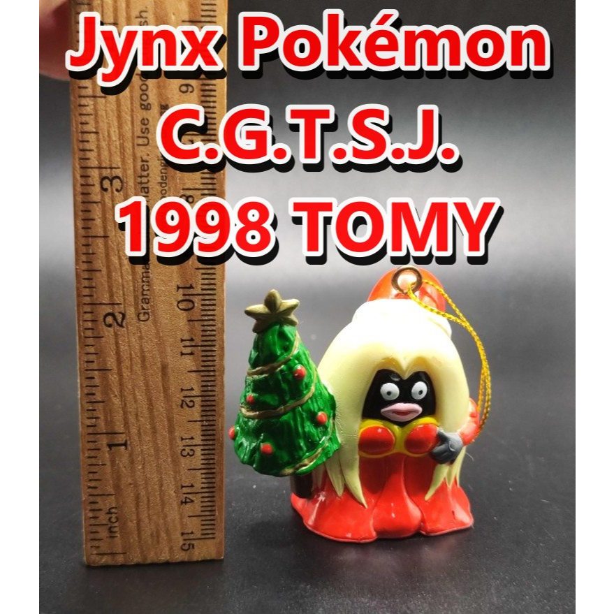 Vintage 1998 TOMY CGTSJ Jynx Pokémon Christmas Ornament Figurer Pokemon 2" RARE