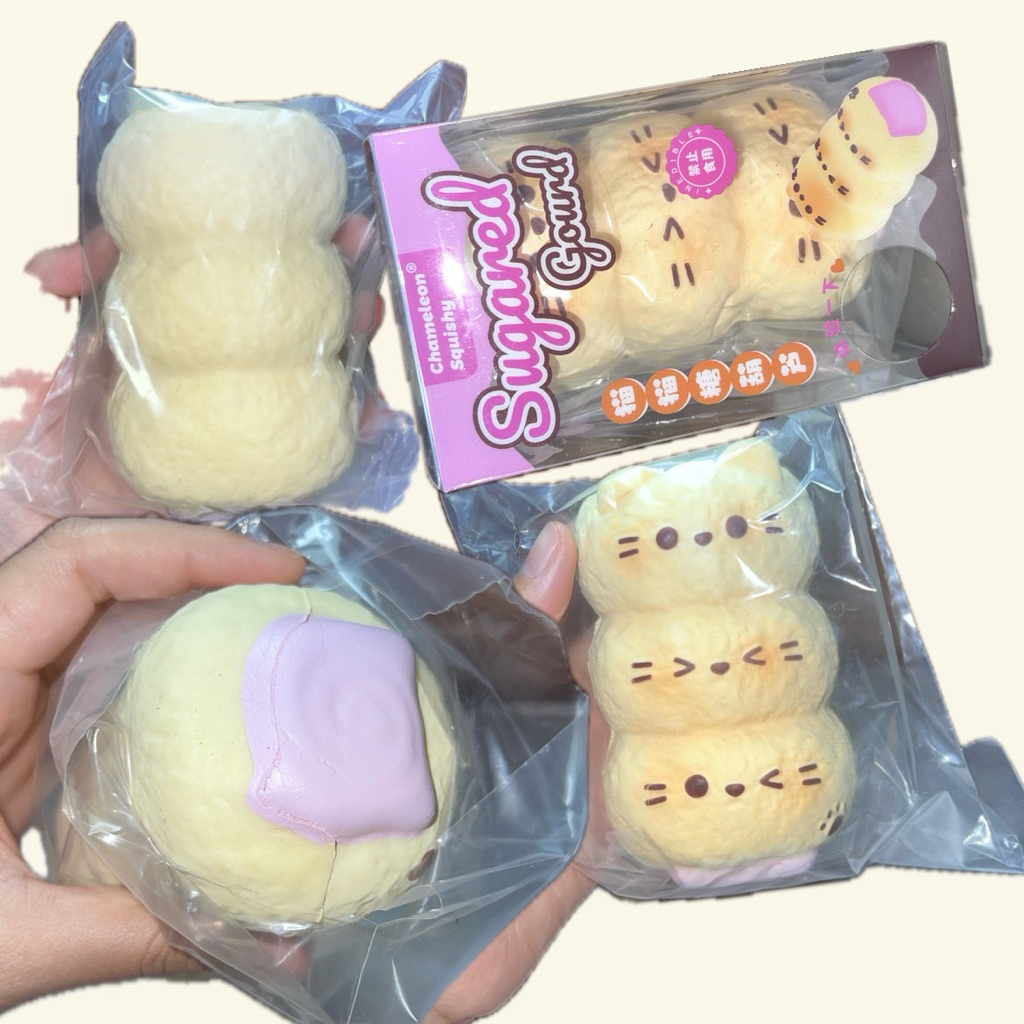 Chameleon Squishy น้องดังโงะ สีชมพู 🍡 (อ่านรายละเอียด)