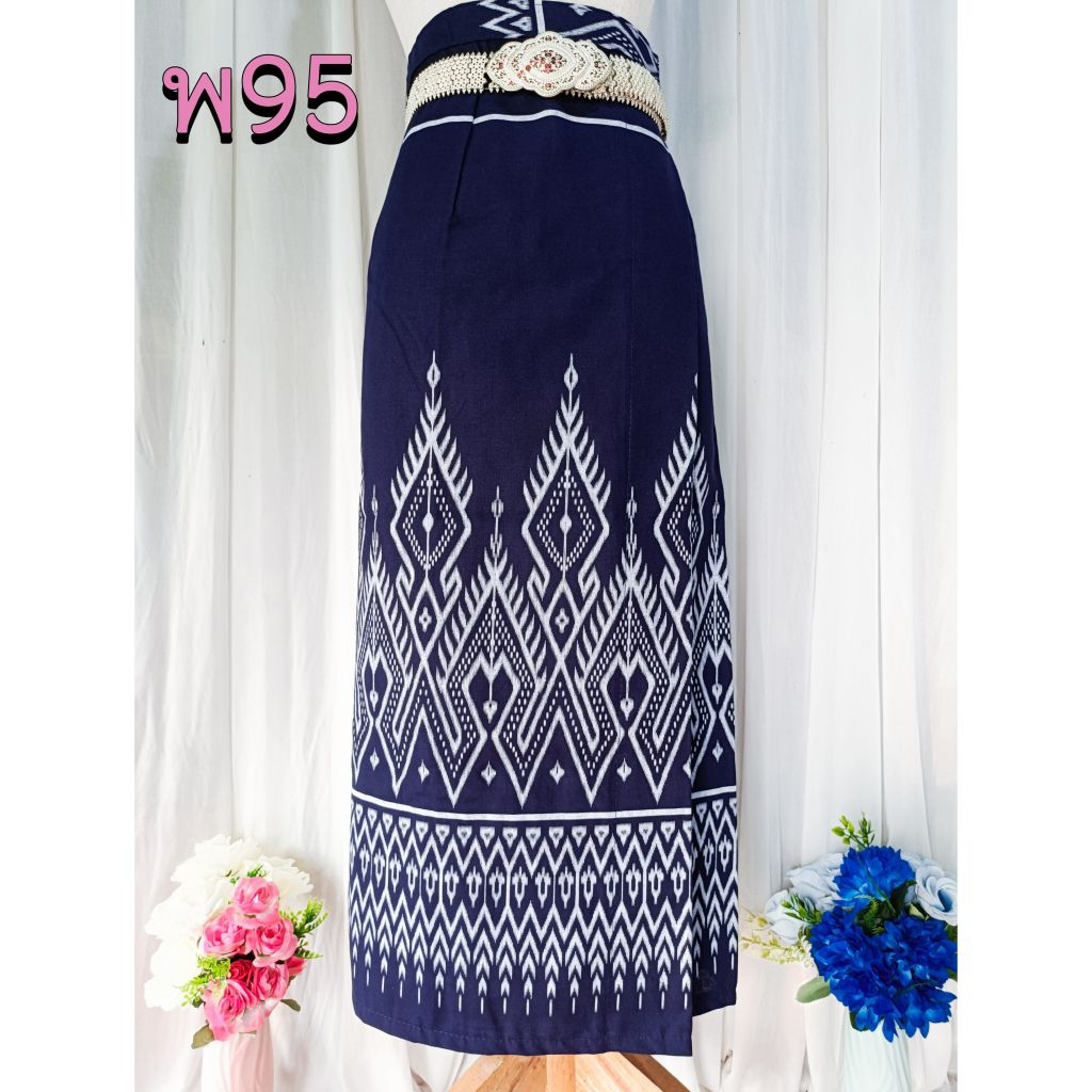 Hot🔥 *ผ้าถุงเย็บ ป้ายติดตะขอ *ตีเกร็ดแล้ว พร้อมเย็บเก็บขอบเอว ใส่แล้วเข้ารูปเข้าเอวสวย **ไม่อัดกาว - รูปที่ 7