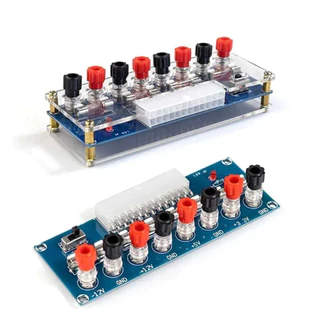 บอร์ดโมดูลพาวเวอร์ซัพพลาย แผงวงจรแยกไฟ 3V,5V,12V,-12V จาก power supply 24 pin