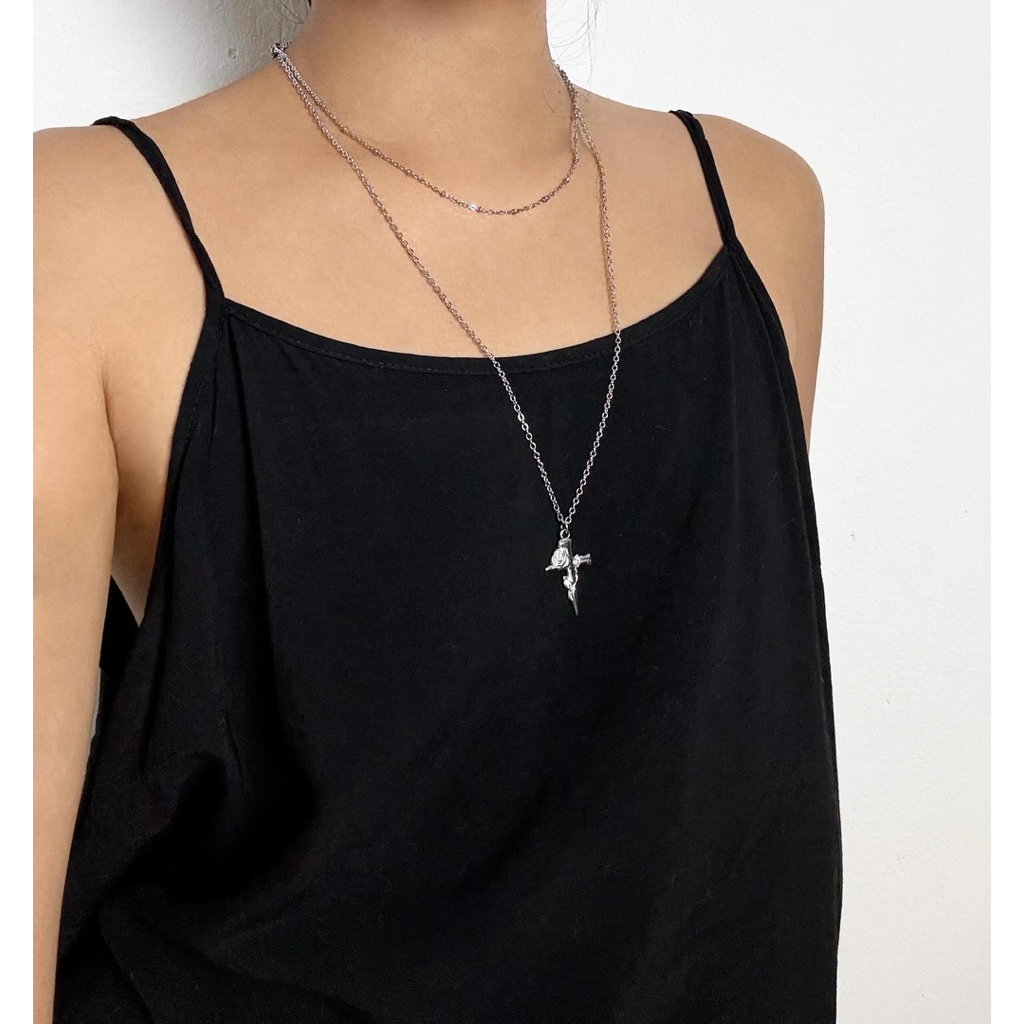 สร้อยเลเยอร์ rose cross