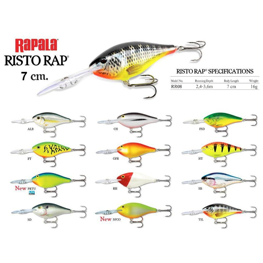 ราพาล่าริสโต้7 RR-7 RAPALA RISTO RAP RR7