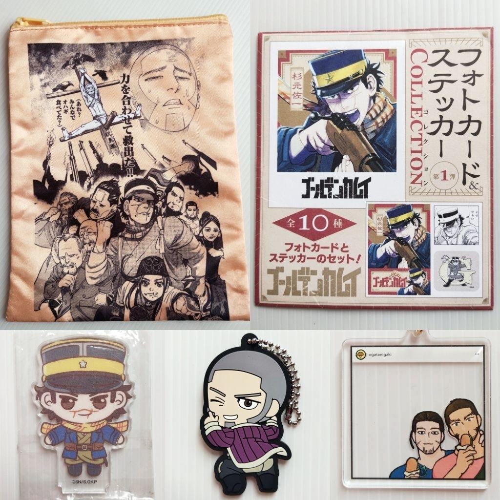 พวงกุญแจ Hyakunosuke Ogata Tokushirou Tsurumi Saichi Sugimoto Yoshitake Shiraishi Golden Kamuy โกลเด