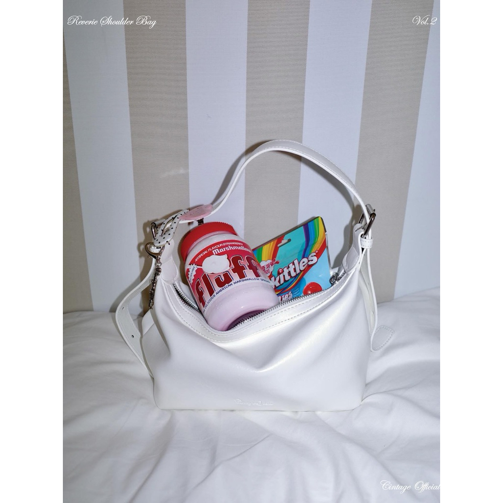 (พร้อมส่ง/ของแท้) Cintage♡ CT2110 Reverie Bag 👜 สี White(Reverie Bag)