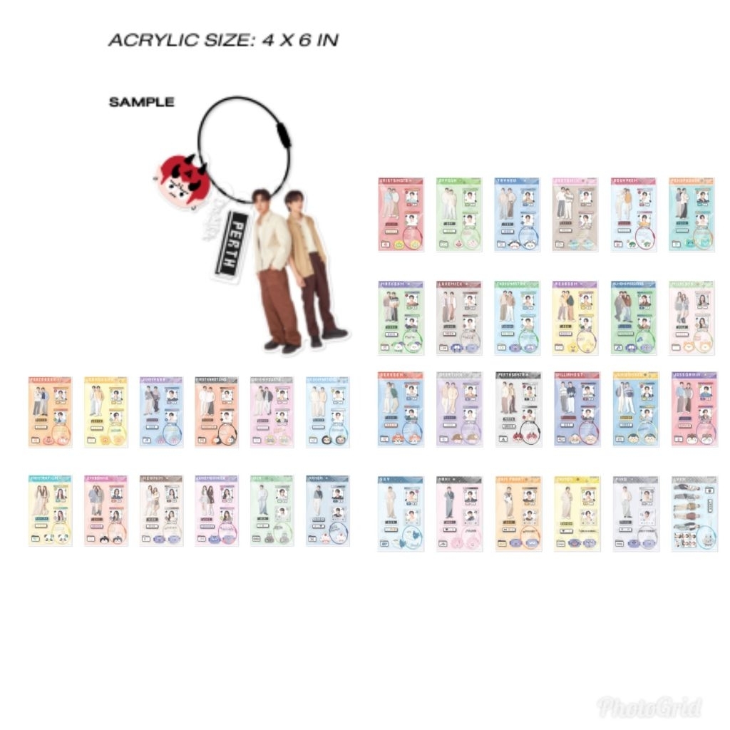 Customizable Acrylic Keychain #Gmmtv (พร้อมส่ง)