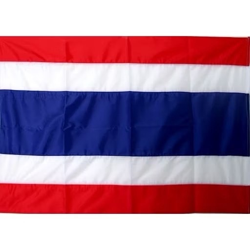 ธงชาติ ธงชาติไทย ขนาด 40*60 60*90 80*120 100*15 120*180 150*225 200*300 ซม. ธงเสาธง ธงไตรรงค์ ธงชาติผ้าร่ม มีเชือก