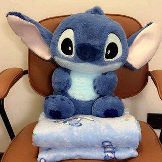 พร้อมส่ง💙 ตุ๊กตา หมอนผ้าห่ม Stitch สติช ตุ๊กตาผ้าห่ม ผ้าคลุม ขนนุ่มนิ่ม ตุ๊กตาน่ารัก พร็อบแต่งห้อง ของขวัญ 57014