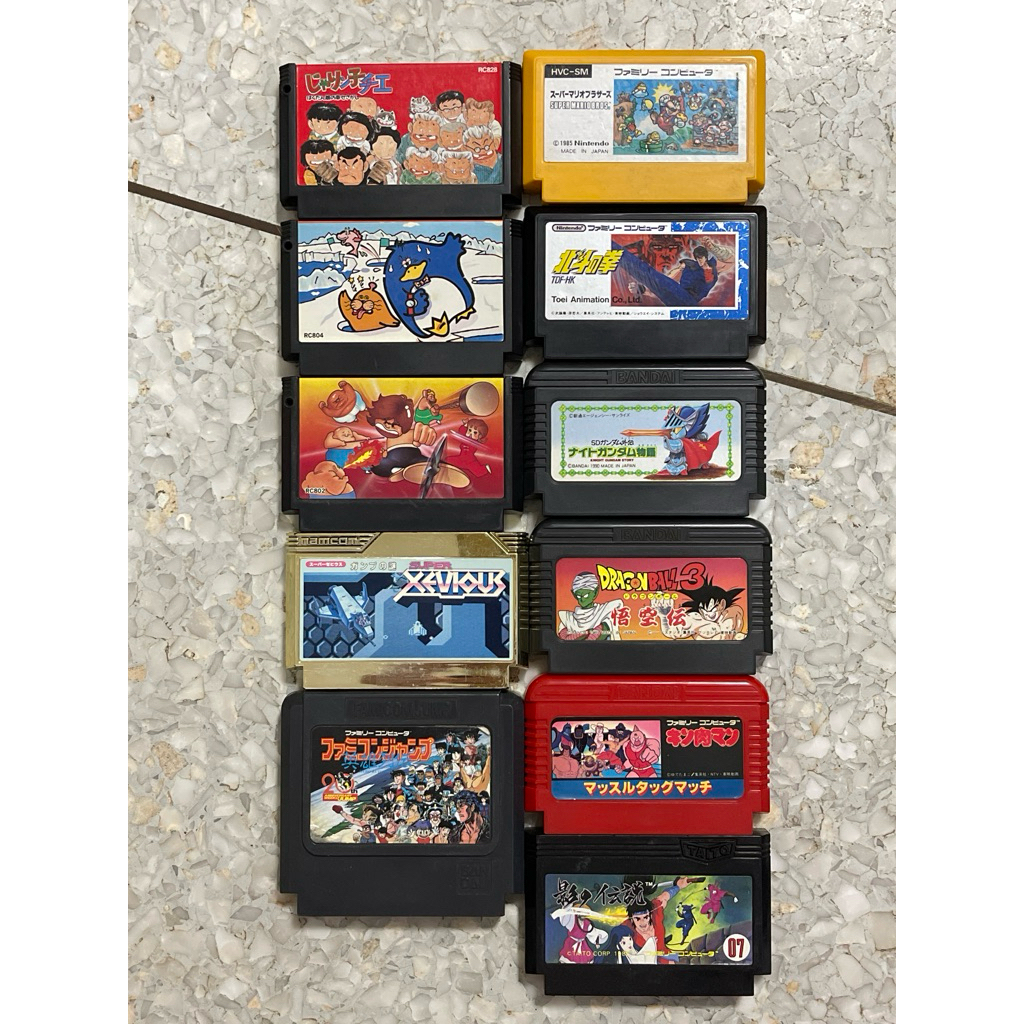 ตลับเกม ตลับแท้ fc ตลับละ 120 บาท
