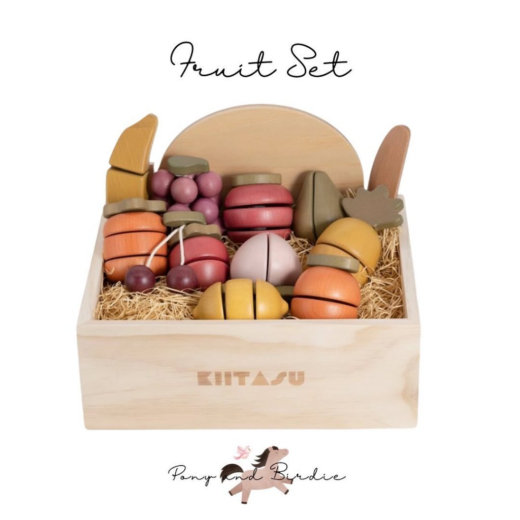 Kiitasu wooden toy fruit set