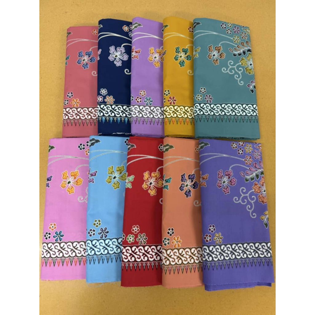 ผ้าปาเต๊ะช่อดอกไม้ไทยใหม่2ม.ปกติ269฿จัดโปร