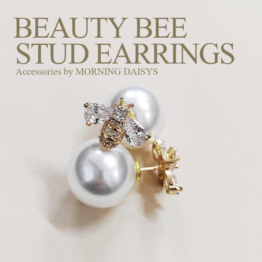 MORNINGDAISY PREMIUM ต่างหูแบบเสียบ รุ่น BEAUTY BEE