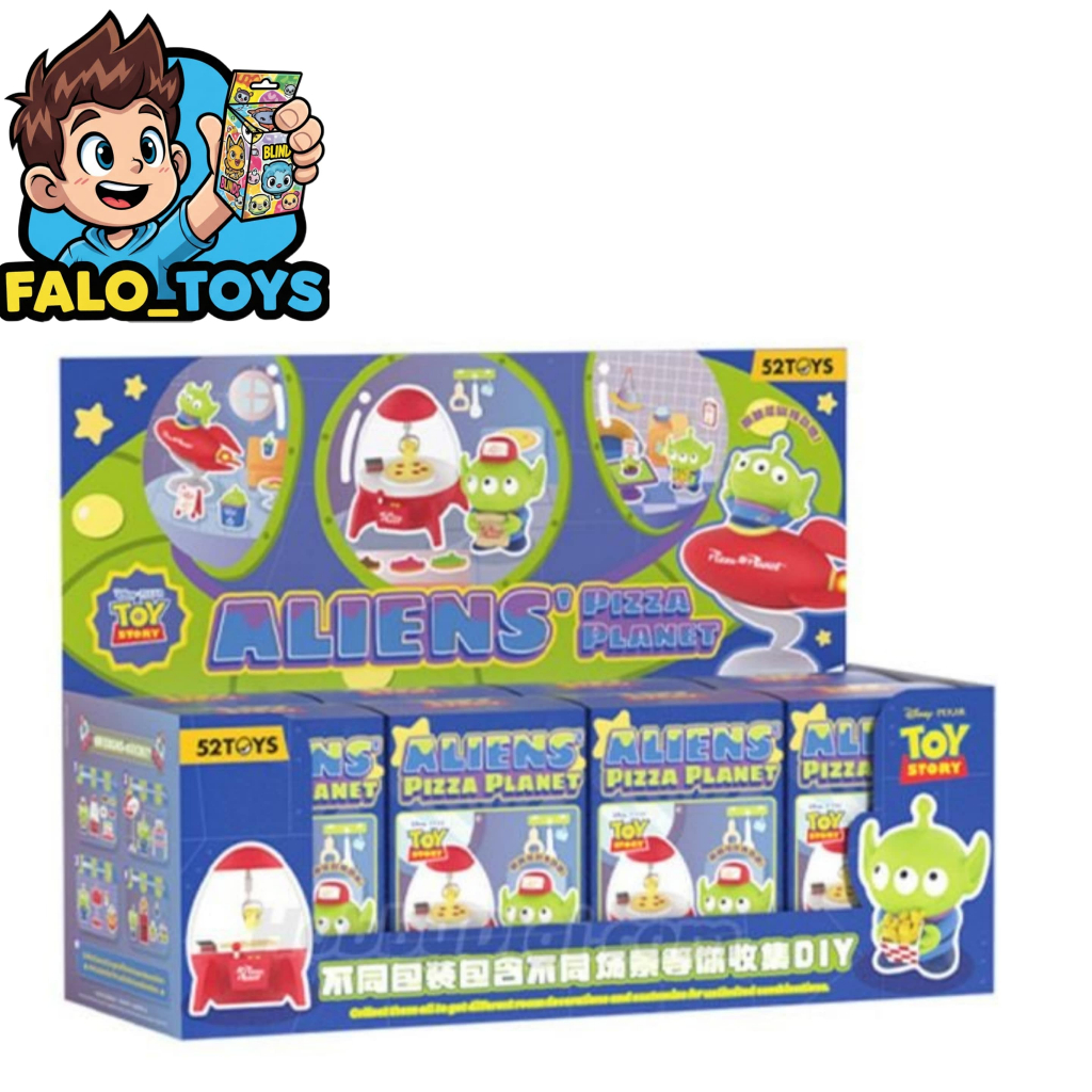 พร้อมส่ง aliens pizza planet ( 8 สุ่ม )