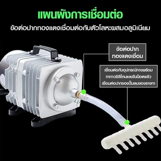 ปั๊มออกซิเจน ทนทาน ปั๊มลมลูกสูบ 45W ACO-208/318 AirPump ปั๊มออกซิเจน ปั๊มลมลูกสูบ ออกซิเจนตู้ปลา