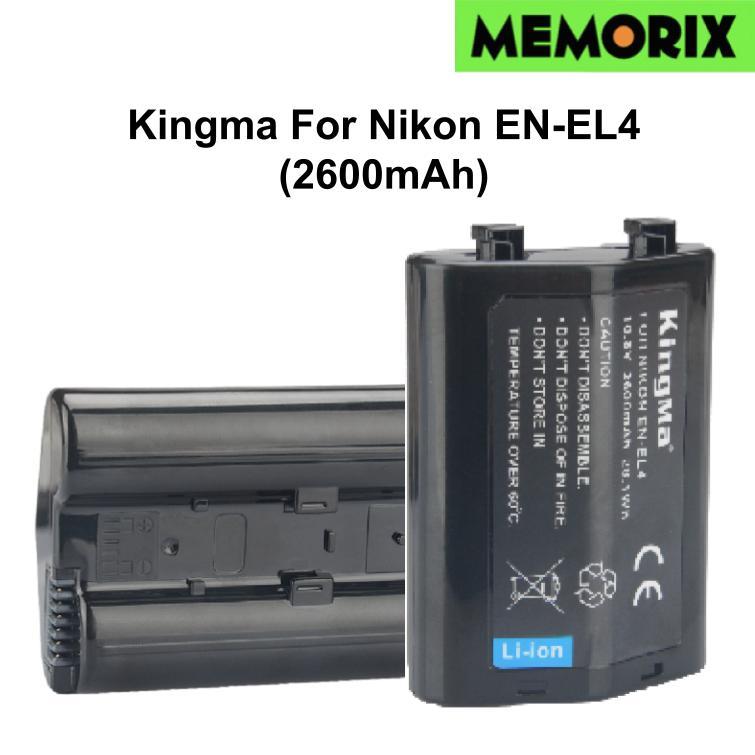 KingMa For Nikon EN-EL4 ( 2600mA) Rechargeable Li-ion Battery for Nikon D2H | D2HS | D2X | D2XS | D3