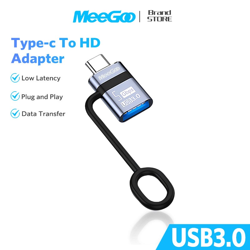 MEEGOO อะแดปเตอร์OTG OTG Converter ตัวแปลงไดรฟ์U USB3.0ตัวเมียTOType-Cตัวผู้ สำหรับมือถือ แท็บเล็ต