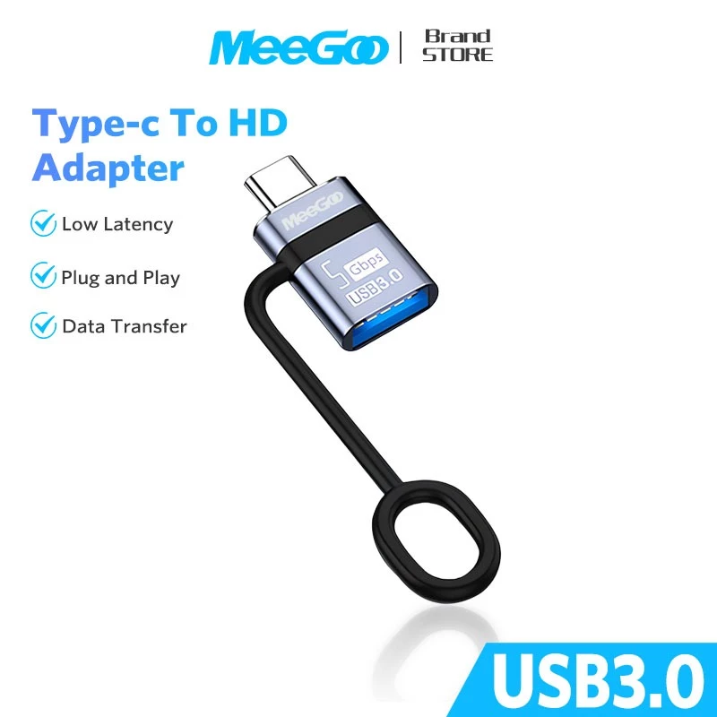 MEEGOO อะแดปเตอร์OTG OTG Converter ตัวแปลงไดรฟ์U USB3.0ตัวเมียTOType-Cตัวผู้ สำหรับมือถือ แท็บเล็ต
