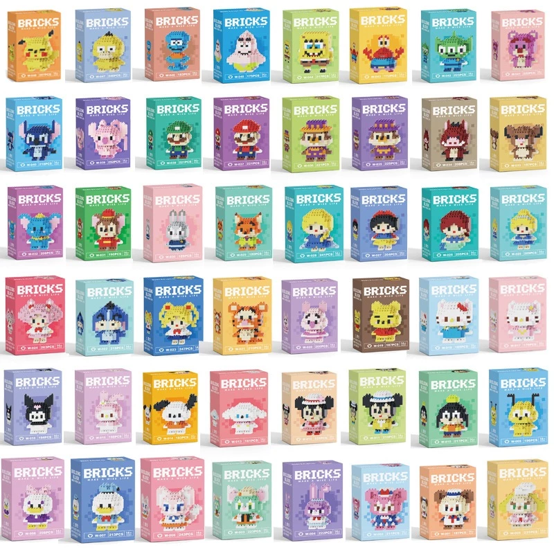 SR ของเล่นตัวต่อนาโน 3 มิติ บล็อกตัวต่อการ์ตูนสำหรับเด็ก thumbnail 3