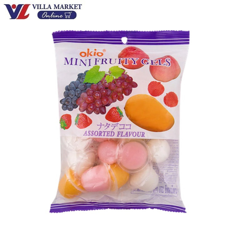 (ไม่มีโปร) Okio Pudding Mixed Fruit 270g พุดดิ้งรวมรสพร้อมวุ้นน้ำมะพร้าว