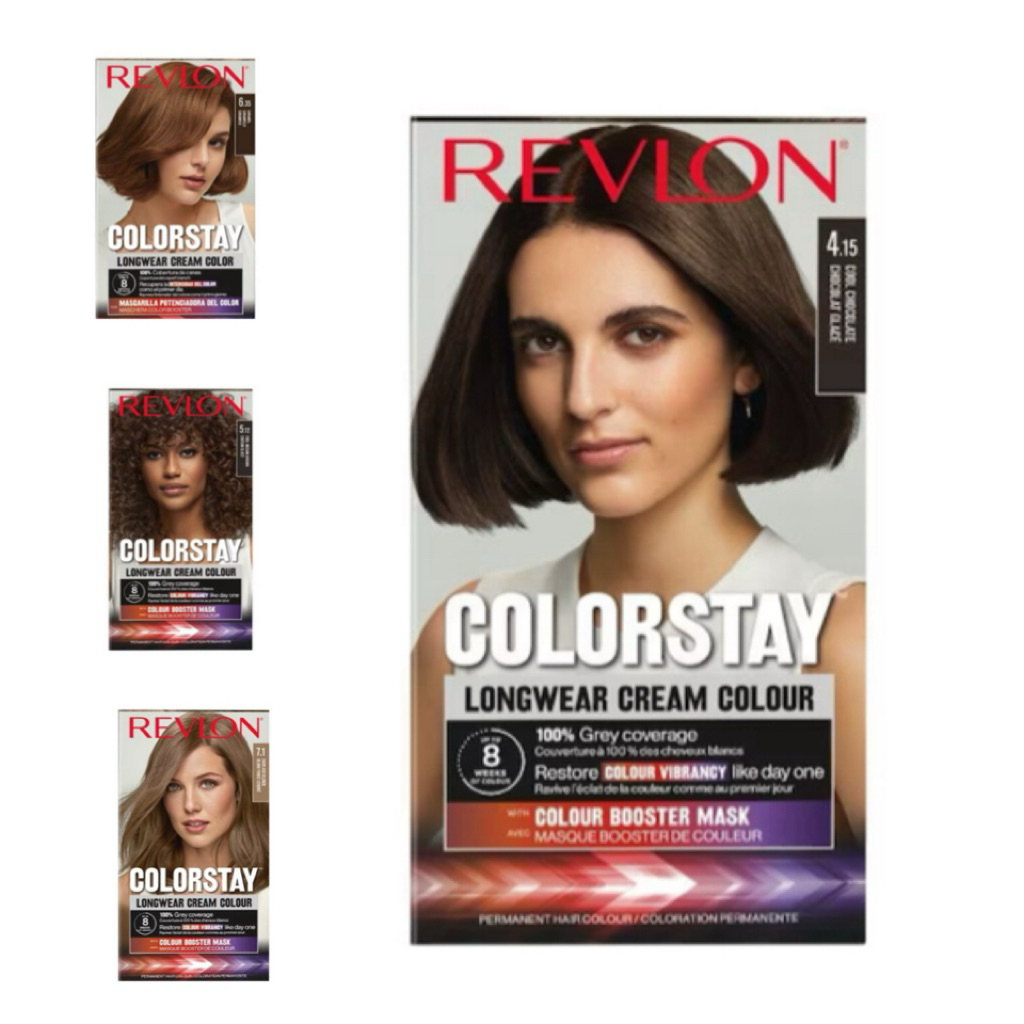 ใหม่ ย้อมผม Revlon colorstay longwear cream