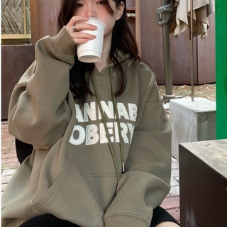 Vilaup - M-2XL Hoodie เสื้อฮู้ดแบบสวม การปัก โอเวอร์ไซส์ ผู้…