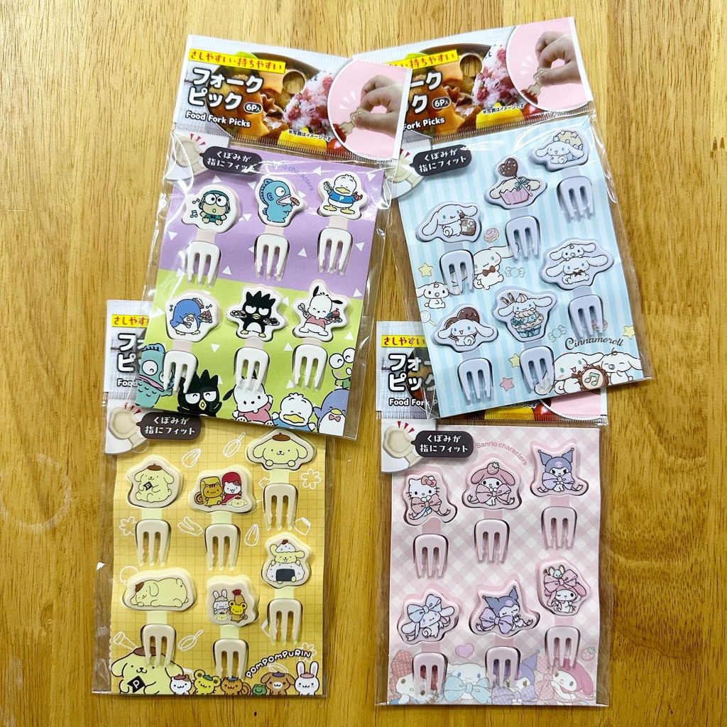 Disney Japan / Sanrio Japan Fork Pick ส้อมจิ้มอาหาร น่ารักๆ