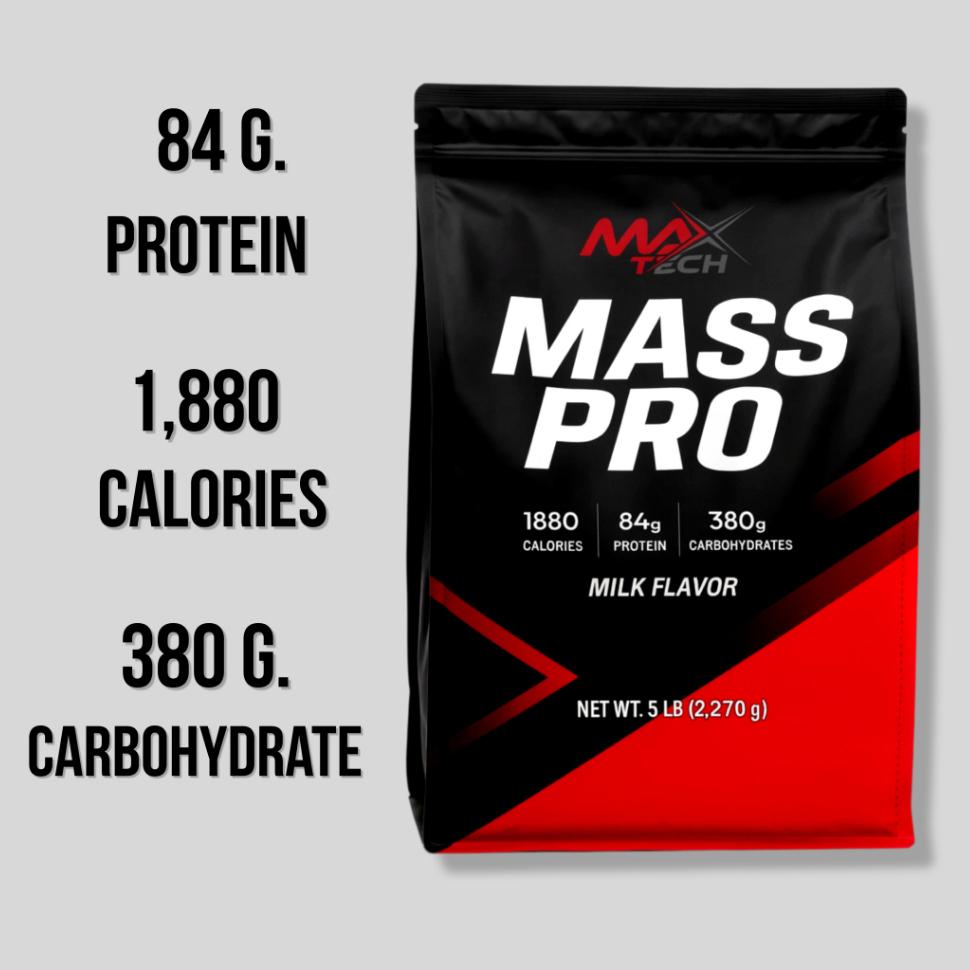 ขนาดใหญ่ 5.LBs เวย์สูตรเพิ่มกล้ามเนื้อ (Bulk)  MASS PRO ( สูตร isolate )เพิ่มกล้ามเนื้อ1880 V.90