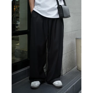 MUU Relaxed wide-leg trousers กางเกงขายาว กางเกงทรงหลวม กางเกงผู้ชาย สวมใส่สบาย