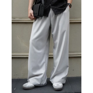 MUU Relaxed wide-leg trousers กางเกงขายาว กางเกงทรงหลวม กางเกงผู้ชาย สวมใส่สบาย